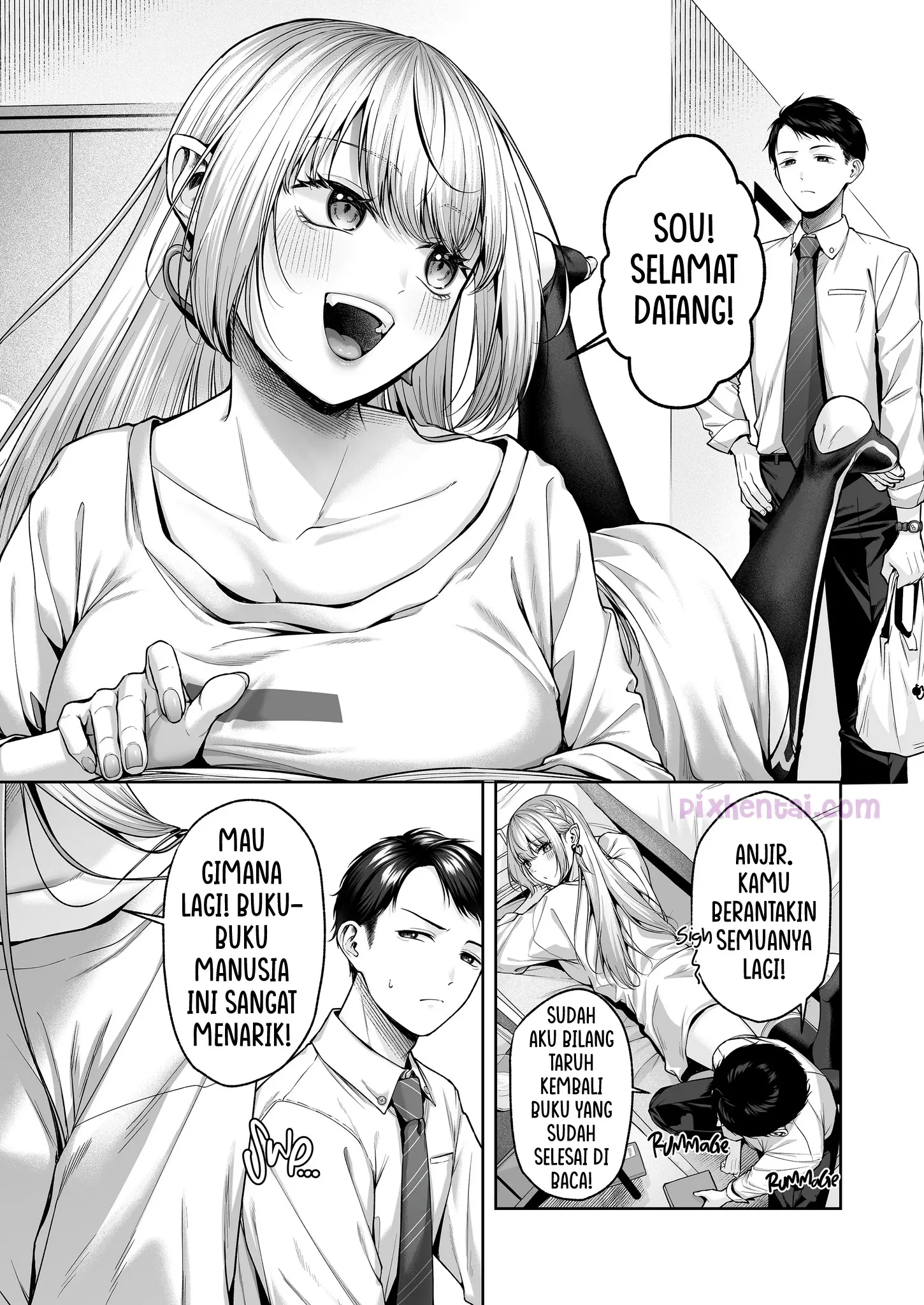 Komik hentai xxx manga sex bokep Hirotta Kinpatsu Gal ni Furimawasareru Kurashi mo, Angai Warukunai no Kamoshirenai 4